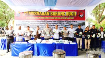 Wakapolda Riau Paparkan Narkoba Rp69,7 Miliar Siap Dimusnahkan